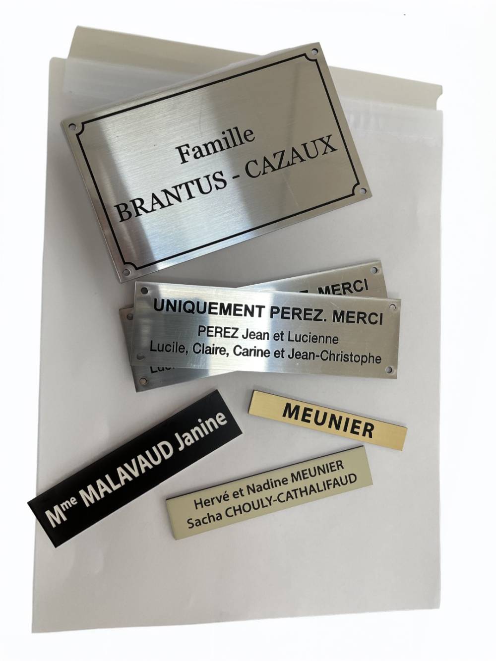 GRAVURE plaque