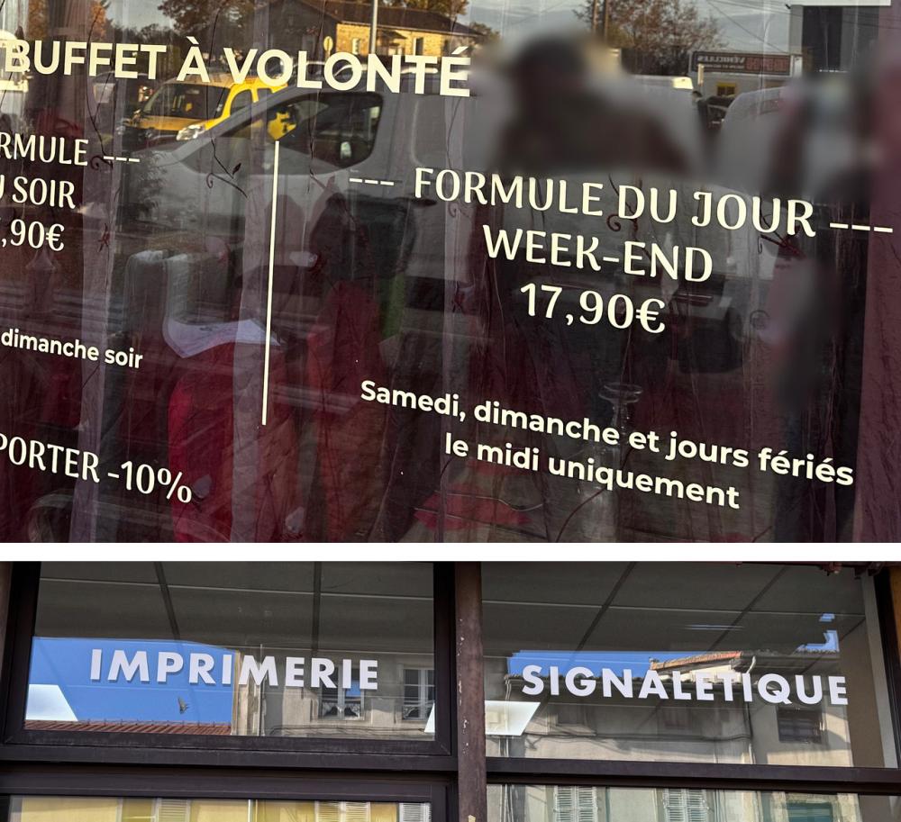 vitrine lettre decoupe